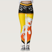 Bhutan Flag Leggings (Vorderseite)