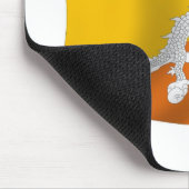 Bhutan Flag Mousepad (Ecke)