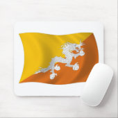 Bhutan Flag Mousepad (Mit Mouse)