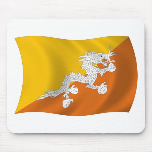 Bhutan Flag Mousepad (Vorne)