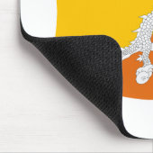 Bhutan Flag Mousepad (Ecke)