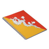 Bhutan Flag Notizblock (Rechte Seite)