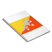 Bhutan Flag Notizblock (Rechte Seite)