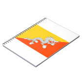 Bhutan Flag Notizblock (Linke Seite)