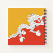 Bhutan Flag Notizbuch (Rückseite)
