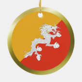 Bhutan Flag Ornament (Hinten)