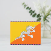 Bhutan Flag Postkarte (Stehend Vorderseite)
