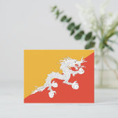 Bhutan Flag Postkarte (Stehend Vorderseite)