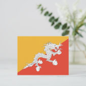Bhutan Flag Postkarte (Stehend Vorderseite)