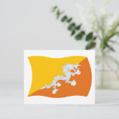 Bhutan Flag Postkarte (Stehend Vorderseite)