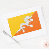 Bhutan Flag Rechteckiger Aufkleber (Umschlag)