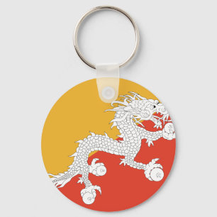Bhutan Flag Schlüsselanhänger