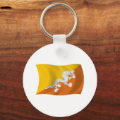Bhutan Flag Schlüsselanhänger (Vorderseite)