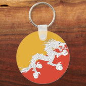 Bhutan Flag Schlüsselanhänger (Vorderseite)