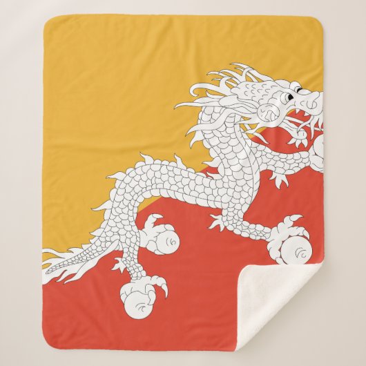 Bhutan Flag Sherpadecke (Vorderseite)