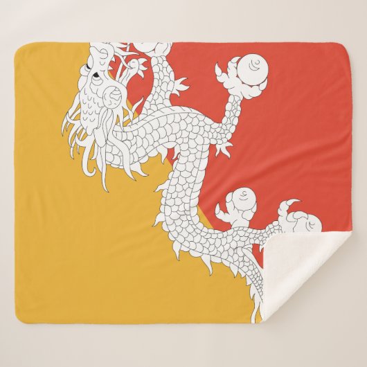 Bhutan Flag Sherpadecke (Vorderseite (Horizontal))