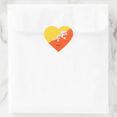 Bhutan Flag Splendid Patriotic Herz-Aufkleber (Tasche)