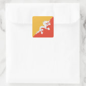 Bhutan Flag Sticker (Tasche)