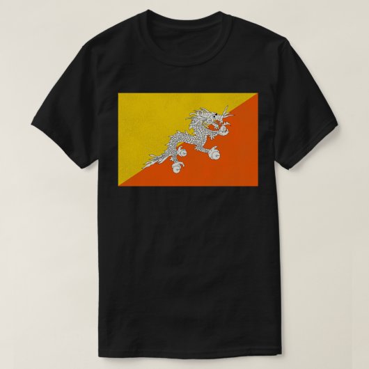 Bhutan Flag T-Shirt (Design vorne)