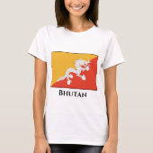 Bhutan Flag T-Shirt (Vorderseite)