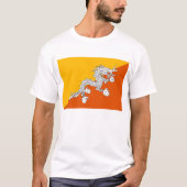 BHUTAN FLAG T - Shirt (Vorderseite)