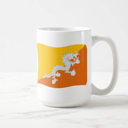 Bhutan Flag Tasse (Rechts)