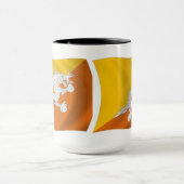 Bhutan Flag Tasse (Zentrum)