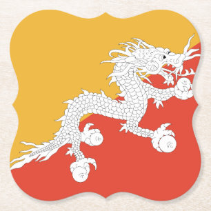 Bhutan Flag Untersetzer