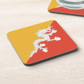 Bhutan Flag Untersetzer (Linke Seite)