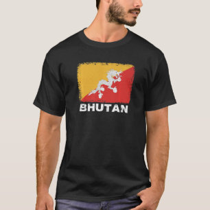 Bhutan Flag unterstützen bhutanische Menschen Frau T-Shirt