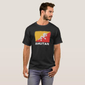 Bhutan Flag unterstützen bhutanische Menschen Frau T-Shirt (Vorne ganz)