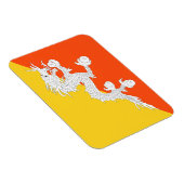 Bhutan-Flagge Magnet (Rechte Seite)