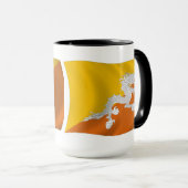Bhutan Flagge Tasse (VorderseiteRechts)