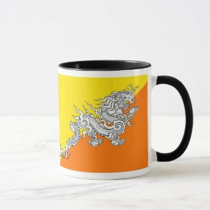 Bhutan-Flaggen-Kaffee-Tasse Tasse