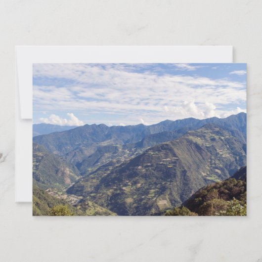 Bhutan friedliche Ostberge - Himalaya Einladung (Vorderseite)