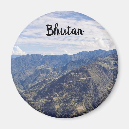 Bhutan friedliche Ostberge - Himalaya Magnet (Vorne)
