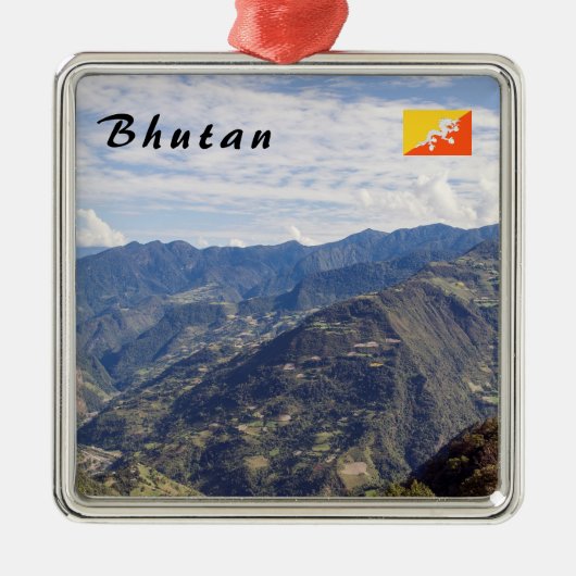 Bhutan friedliche Ostberge - Himalaya Ornament Aus Metall (Vorne)