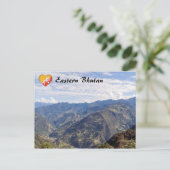 Bhutan friedliche Ostberge - Himalaya Postkarte (Stehend Vorderseite)