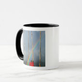 Bhutan, Gangtey Dorf, Regenbogen über zwei Tasse (Vorderseite Links)