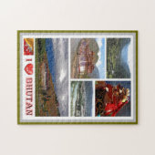 Bhutan - I Liebe - Puzzle (Horizontal)