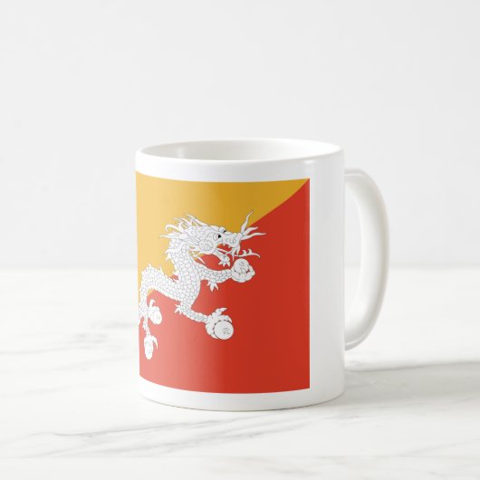 Bhutan Kaffeetasse (VorderseiteRechts)