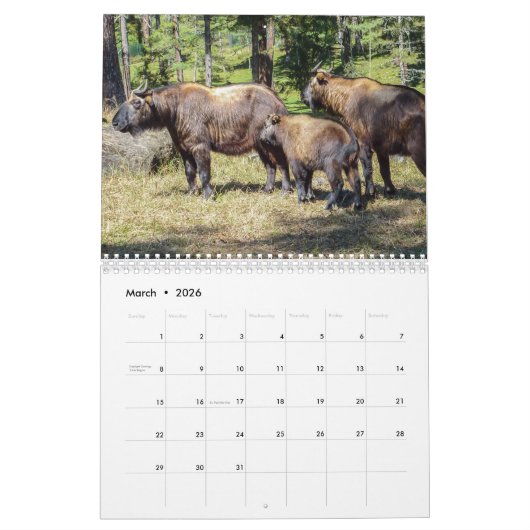 Bhutan Kalender (Mär 2026)