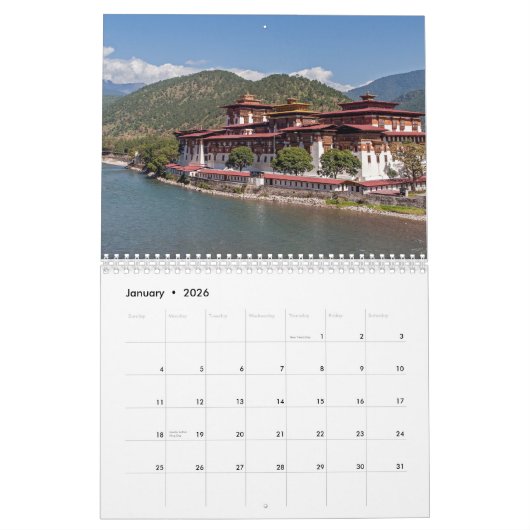 Bhutan Kalender (Jan 2026)