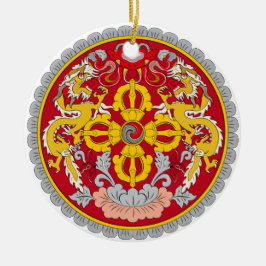 BHUTAN*-, kundenspezifische Weihnachtsverzierung Keramik Ornament