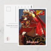 Bhutan - Masked Dance - Postkarte (Vorne/Hinten)