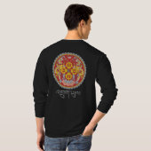 Bhutan National Emblem T-Shirt (Schwarz voll)