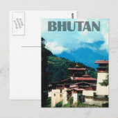 Bhutan Postkarte (Vorne/Hinten)