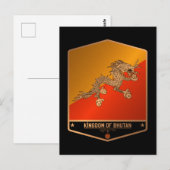 Bhutan Postkarte (Vorne/Hinten)