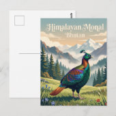 Bhutan Postkarte (Vorne/Hinten)