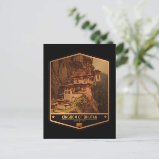 Bhutan Postkarte (Stehend Vorderseite)